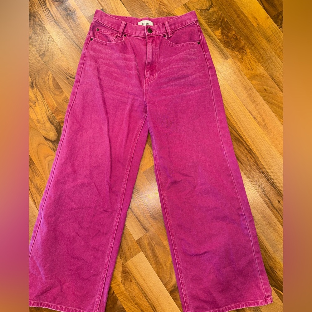 BDG Pink Flare & Wide Leg Jeans